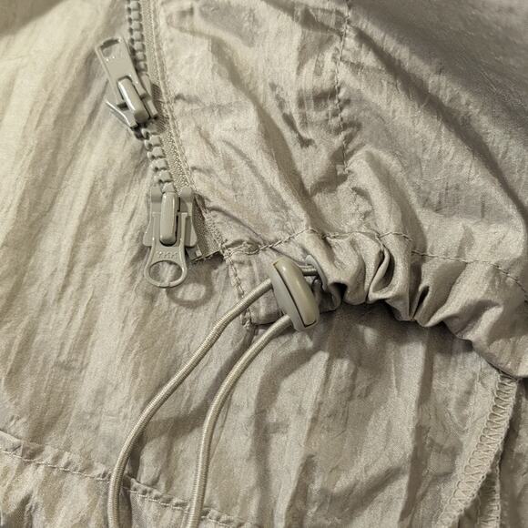 Calvin Klein Jeans gray hooded nylon jacket, women's size medium - Picture 8 of 11